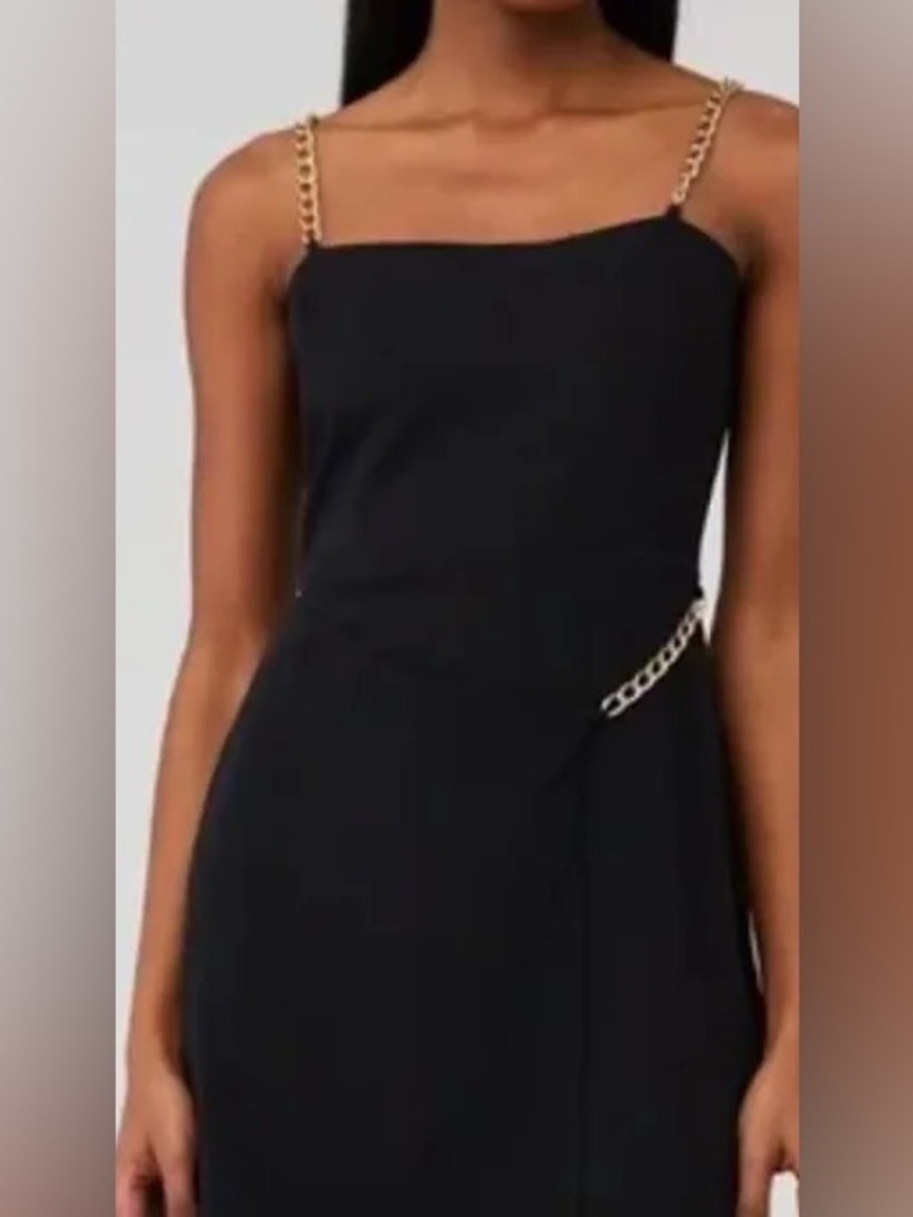 Amanda Uprichard Stilla Mini Dress with Chain Straps in Pink, Black or  Cream.